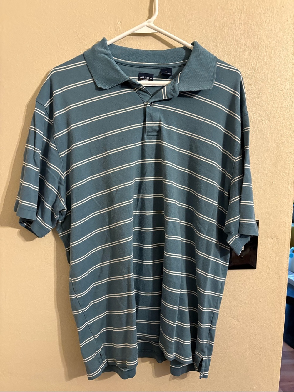 Arrow Teal Stripe Polo Shirt